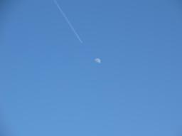 Fotospaziergang Handelskai/Duesenjet und Mond Fotospaziergang Handelskai/Duesenjet und Mond