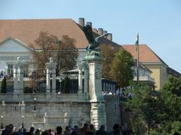 Budapest/Eagle in front of Varszinhaz (top of funicular) Budapest/Eagle in front of Varszinhaz (top of funicular)