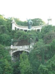Budapest/Szt Gellert/Saint Gellert statue near Erzsebet Hid/Elisabeth Bridge Budapest/Szt Gellert/Saint Gellert statue near Erzsebet Hid/Elisabeth Bridge