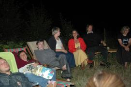 Camilo, Isabella, Michi, Johanna, Paca, Mike, Luise/am Lagerfeuer/flash Camilo, Isabella, Michi, Johanna, Paca, Mike, Luise/am Lagerfeuer/flash