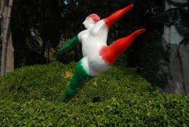 if it isn't Niki de Saint-Phalle what is it? At the Giardini della Biennale entrance right next to the vaporetto stop if it isn't Niki de Saint-Phalle what is it? At the Giardini della Biennale entrance right next to the vaporetto stop