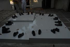 TODO: brightness/Bronze Laces/Giardini della Biennale, Israeli Pavillon TODO: brightness/Bronze Laces/Giardini della Biennale, Israeli Pavillon