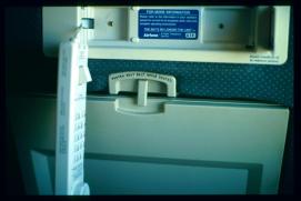 USA Weihnachten 1993/1994/Airtone/GTE/airplane seat credit card phone/public USA Weihnachten 1993/1994/Airtone/GTE/airplane seat credit card phone/public