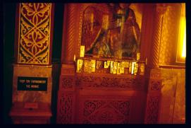 Griechenland 1992/Organisiert ueber Gymnasium Waidhofen.Thaya/Mag. Gut, Mag. Poeppl et al/Orthodoxe Kirch/orthodox church/Votivbild mit Votivgaben Griechenland 1992/Organisiert ueber Gymnasium Waidhofen.Thaya/Mag. Gut, Mag. Poeppl et al/Orthodoxe Kirch/orthodox church/Votivbild mit Votivgaben