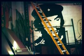 El Salvador 1995/v congreso prtc/detalle: mural del ché guevara El Salvador 1995/v congreso prtc/detalle: mural del ché guevara