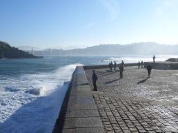 San Sebastian/Donostia Eduardo Chillida sculpture at the seaside