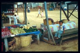 Guatemala 1996/venta de verduras, niño Guatemala 1996/venta de verduras, niño